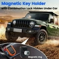 thumbnail image 4 of Magntic Key Lock Box with 4 Digit Combination Lock Hider Under Car, Magnetic Key Holder for Indoors, Outdoor Travel A, 4 of 7