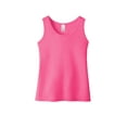 thumbnail image 3 of District Teen Female Regular Plain Sleeveless Tank Fuchsia Frost Medium, 3 of 4