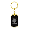 thumbnail image 4 of Hug My Cat Stainless Steel or 18k Gold Premium Swivel Dog Tag Keychain, 4 of 16