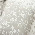 thumbnail image 4 of Lush Decor Floral Jacquard Reversible Soft Matelasse Quilt Set, 3 Piece Set, King/ California King, Neutral - Floral Bedding Set - Spring Decor - Queen Bedding - Cottage & Modern Farmhouse Decor, 4 of 11