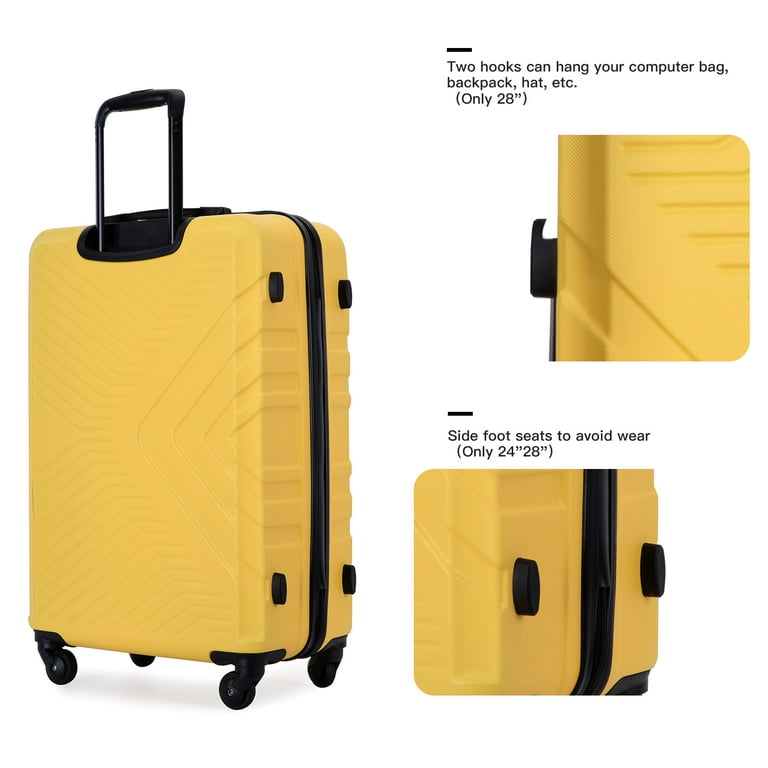 Yellow luggage bag sales