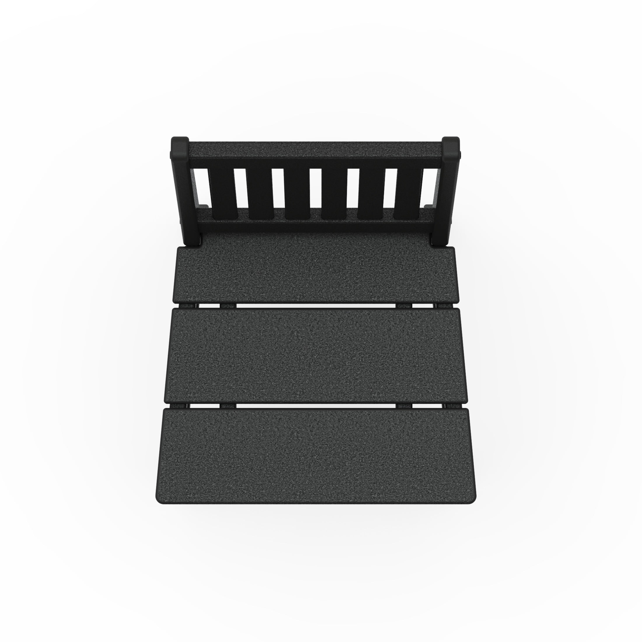 Better Homes & Gardens by POLYWOOD Southlake Outdoor Dining Side Chair (2 Chairs), All-Weather HDPE, Patio Seat, Black