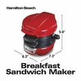 thumbnail image 5 of Hamilton Beach Breakfast Sandwich Maker, Red (25476), 5 of 9