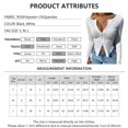 thumbnail image 4 of Gvmfive Women Solid Double Zipper Ribbed Crop Top Long Sleeve Sexy Cardigan Tee, 4 of 4