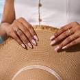 thumbnail image 3 of BTArtbox Press On Nails - Pearlfin, Medium Almond, 2-Week Wear, Easy-to-Apply, 30 Count All-in-One Kit, 3 of 8