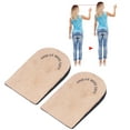 thumbnail image 4 of Semelles Intérieures à 3 Couches EVA Marron Talons Hauts Inserts de Levage, Dissimulation Parfaite Coussinets de Talon Respirants Confortables pour Chaussures de Sport Bottes, 4 of 8