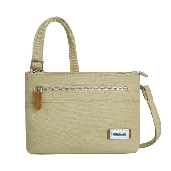 Travelon Heritage Anti-Theft Small Crossbody, Natural
