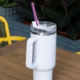 thumbnail image 6 of Stainless Steel Straw,Reusable Stainless Steel Metal Straws with Brush,Environmentally Friendly Metal Straws for Cup,0.23/6mm Diameter Straws Straight Bent for Tumbler, 6 of 9
