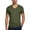 Army Green, variant on Mens T-shirts Short Sleeve V Neck Tops Solid Fashion Casual Summer Breathable Soft T Shirts for Man Army Green XXXL
