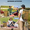 thumbnail image 4 of Travel Cooler Bag - Yellow and Black Of Leopard Print Camping Beer Cooler Backpack with Bottle Opener- Waterproof Insulated Picnic Backpacks - Cooler Bag for Beach, 4 of 6