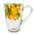 thumbnail image 2 of STP GOODS Lemon Glass Mug Set of 4 11.1 fl oz (330 ml) Tea Mugs for Hot Beverages Coffee and Tea Mugs for Latte Cocoa Chocolate Glass Drinkware Service for 4, Clear Yellow, 2 of 8