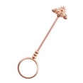 thumbnail image 3 of Matsuzay Clip de anillo Manos libres Soporte de anillo ajustable Estante de joyería de mano de latón universal, 17 mm, oro rosa encendedores oro rosa 16 mm, 3 of 6