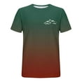 thumbnail image 4 of COSFO Casual Mens T-Shirts Short Sleeve Gradient Running Tops Loose Outdoor Pullover Crew Neck Graphic Tees, 4 of 5