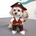 thumbnail image 5 of Disfraz de perro mascota, nueva ropa divertida para mascotas, disfraz de pirata para perro y gato, traje de pirata, ropa de fiesta, ropa para gato y perro, además de sombrero, 5 of 5