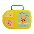 thumbnail image 1 of Contenedor Lunch Box Plástico, Diseño Winnie The Pooh Disney Clásicos, 3 Divisiones con Cierre de Clip, Libre de BPA, Color Amarillo, 1 of 4