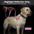 thumbnail image 6 of Heavy Duty Dog Leash, 4-7FT Shock Absorbing Bungee with 2 Padded Handles, Metal Carabiner & Seatbelt for Large Dogs, 6 of 7