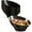Black With Gold Rim, variant on PLASTICPRO Angled Clear Plastic Serving Bowls Gold Rim Plasticware Disposable Bowls, 8 Pack
