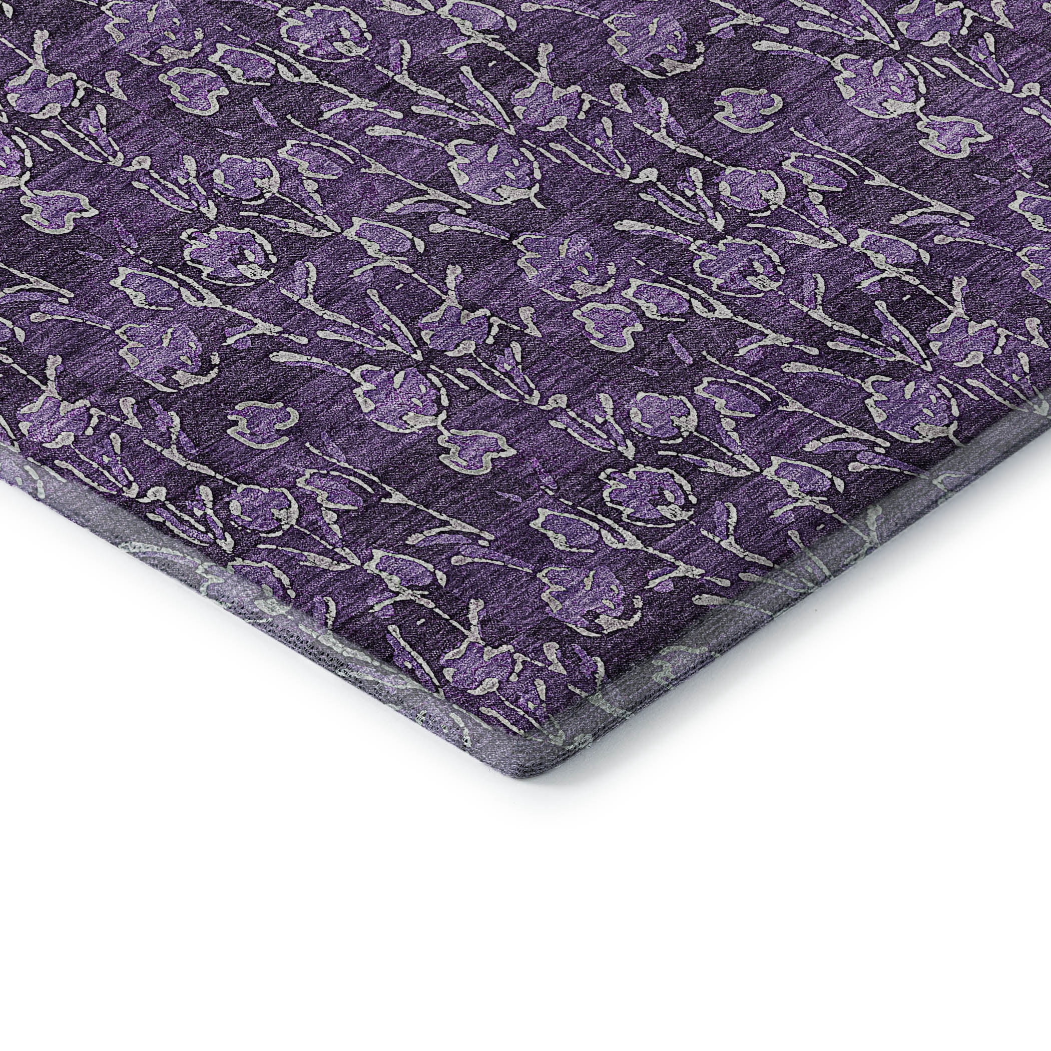 Dalyn Rugs Premium Machine Washable Mayfield AMF692 Purple 1'8" x 2'6" Rug