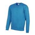thumbnail image 1 of AWDis Academy - Sudadera con mangas Raglan y cuello redondo para hombre caballero (Azul cielo), 1 of 1