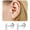 Silver Bar, variant on 14K Gold Plated Small Stud Earrings for Women Hypoallergenic Surgical Steel Cartilage Flat Back Stud Earrings CZ Cross Dot Bar Heart Handmade Screw Back Earrings Studs[z8358]