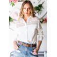 thumbnail image 4 of ABPHQTO Blusa de manga ancha con cuello en V y muesca de leopardo para mujer, 4 of 5