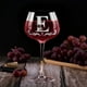 thumbnail image 5 of Copa de vino Gumry personalizada con monograma letra E 470 ml, 5 of 8