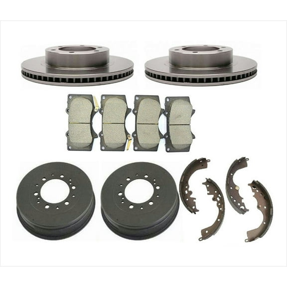 Front Brake Disc Rotor Rotors Ceramic Pads for 05-14 Toyota Tacoma 6 Lug Wheels