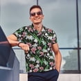 thumbnail image 3 of Wukai Lilies Flowers Men’s Polo Shirts,Quick-Dry Athletic Shirt,Classic Fit Shirts-Medium, 3 of 8