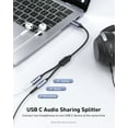 thumbnail image 2 of BENFEI Répartiteur Audio USB-C vers Double 3,5 mm, Adaptateur pour Écouteurs pour 2 Personnes pour Partager Musique et Films, Compatible avec iPhone 16/15 Pro Max/Pro/Plus, Samsung GalaxyS23/S22, iPad Pro, MacBook, Pixel et Plus, 2 of 8