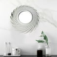 thumbnail image 4 of Miroir de Maquillage Rond Miroir de Salle de Bain Miroir Décoratif Mural Blanc, 4 of 7