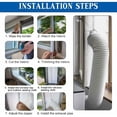 thumbnail image 4 of Universal Casement Window Vent, Portable Air Conditioner Window Seal With Enhanced Cooling Performance For Efficient Air-Exchange In Any Room (4m), 4 of 5