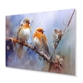 thumbnail image 2 of Designart "Sparrow Birds in Beige and Brown II" Animals Bird Metal Art Living Room, 2 of 5