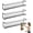 (black*3), variant on Carbon Steel Wall-Mounted Kitchen Spice Rack, No-Drill Wall-Mounted Spice Rack, SpiceRack for Cabinet Door Storage, For Kitchen Organization(silver*1)