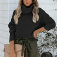 thumbnail image 2 of Femmes Surdimensionnés Doux Col Rond Manches Longues Décontracté en Vrac Pull Pull-Over Tops, 2 of 9