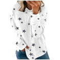 thumbnail image 2 of Womens Star Print Sweatshirt,Sweatshirt for Women,Women's Casual Graphic Long Sleeve Shirt Oversized Pullover Loose Tops Blouse Trendy Shirt, 2 of 6