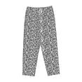 thumbnail image 6 of Uemuo Weave Geometric Pattern Women's Wide Leg Palazzo Lounge Pants with Pockets Light Weight Loose Comfy Casual Pajama Pants-XX-Large, 6 of 9