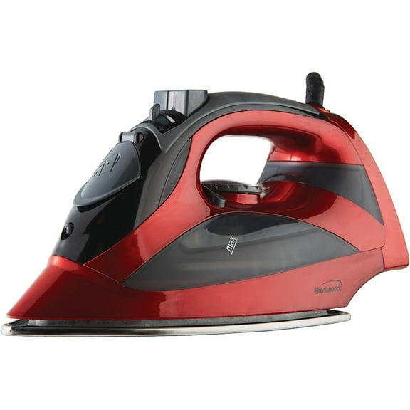 Brentwood MPI-90 Steam Iron with Auto Shutoff, Red