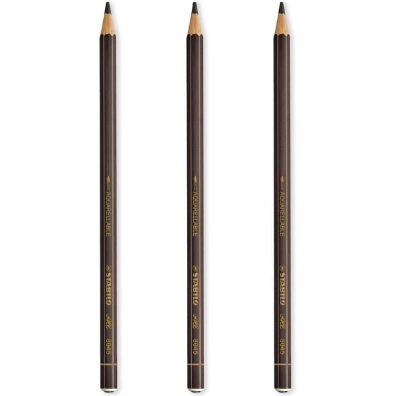 Coloring Pencil - STABILO All Watercolor Effect Pencils - Brown - Pack of 3