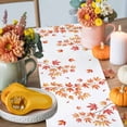 thumbnail image 4 of Thanksgiving Pumpkin Table Runner, Autumn Thanksgiving Kitchen Dining Table Decoration for Home Party Decor 13x90 Inches, 4 of 9