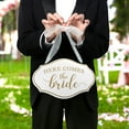 thumbnail image 4 of Lillian Rose Comes The Bride Flower Girl Ring Bearer Sign, 11"x7", White, 4 of 4