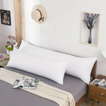 Body Pillow - 20×54 Inch Ergonomic Full-Body Support with 100% Natural Cotton Filling Adjustable Loft & Breathable Comfort Pillow (1 Piece)