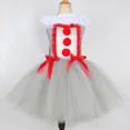 thumbnail image 5 of Disfraz de payaso Pennywise para niñas, ropa de Halloween, vestido de tutú de Joker gris espeluznante, vestidos de tul elegantes para fiestas de carnaval para niñas, 5 of 5