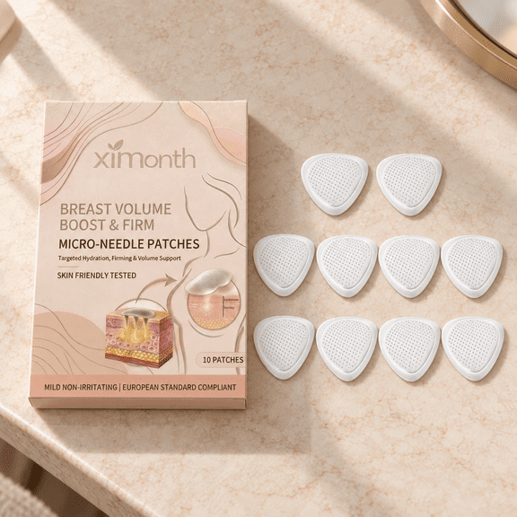 Breast-Area Skin Care Micro-Needle Patches, 10 Count, 1 Box