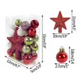 thumbnail image 3 of Paquete de 30 Bolas Navideñas Yashi Irrompibles 3.8 cm Adornos de Árbol de Navidad, 3 of 5