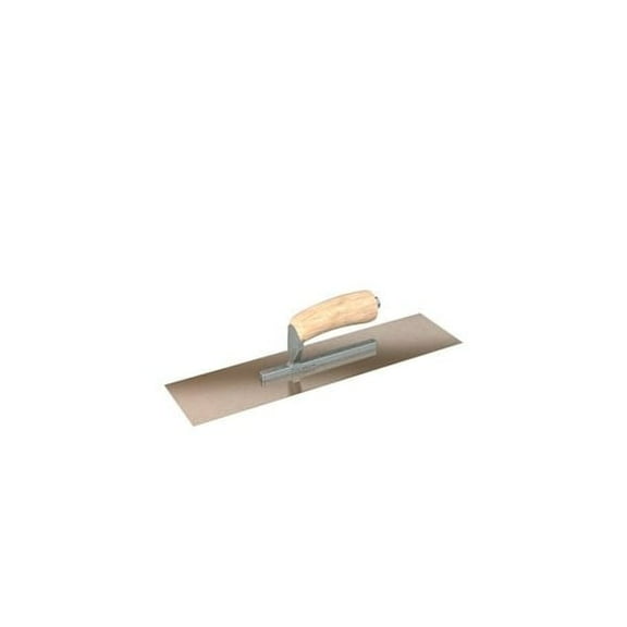 Steel City Trowels By Bon         el, Square, Golden Stainless, 14 X 5, Wood, Short Shank