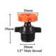thumbnail image 5 of 10 Piezas 360 ​​grados Cabezas Rociador Giratorias Automáticas Boquilla Riego () Naranja, 5 of 9