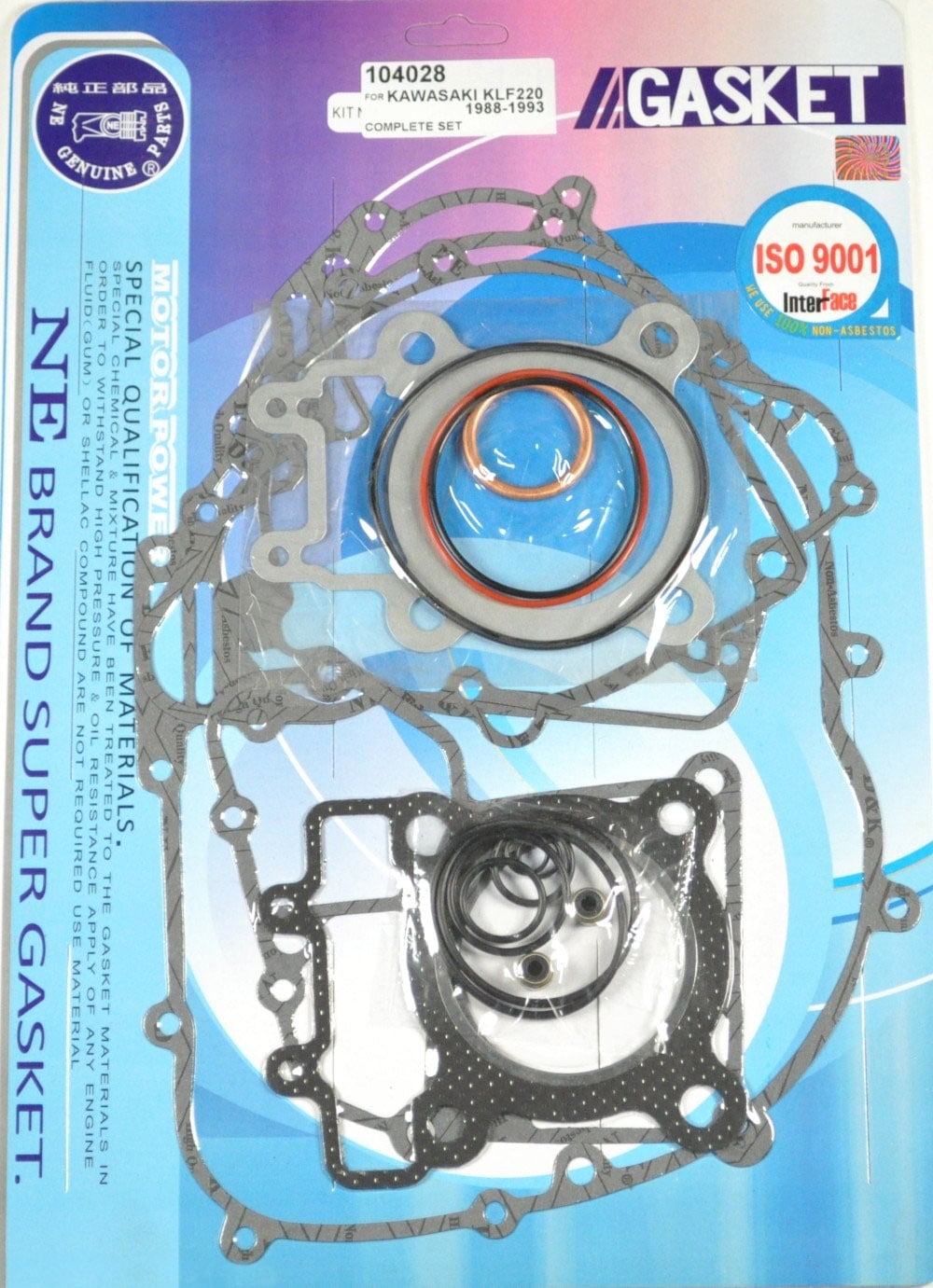 Complete Engine Rebuild Gasket Kit Kawasaki Bayou KLF 220 19882002