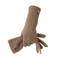 thumbnail image 4 of GPOECD Gloves for Women Women Solid Thermal Warm Finger Mobile Phone Long Knitted Gloves, 4 of 4