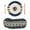 Navy, variant on Nautical Anchor Round 13 Inch Placemats Set of 6, Navy Blue Yellow Striped Farmhouse Ombre HeatResistant Non Slip Place Mats for Dining Table, Wipeable Braided Kitchen Table Mats for Housewarming