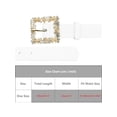 thumbnail image 4 of Cinturones de hebilla de rhinestone para mujeres INSPIRE CHIC, cinturón de cintura de cuero sintético decorativo y elegante para jeans, pantalones y vestidos 41.3x1.1" blanco, 4 of 6